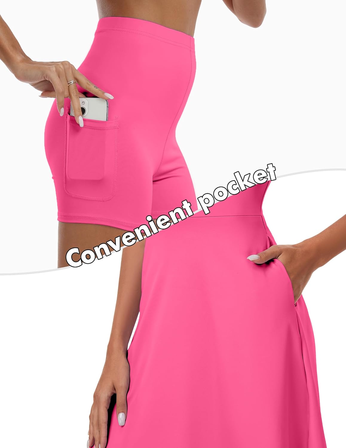 FKEEP Women's Golf Tennis Dress V-Neck with Shorts and Pocket Workout Athletic Dresses - Image 4