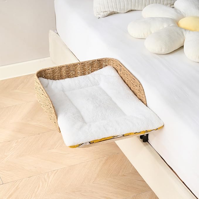 Cama para Perro Mediana Plegable con Guarda Tejida a Mano miniatura 2