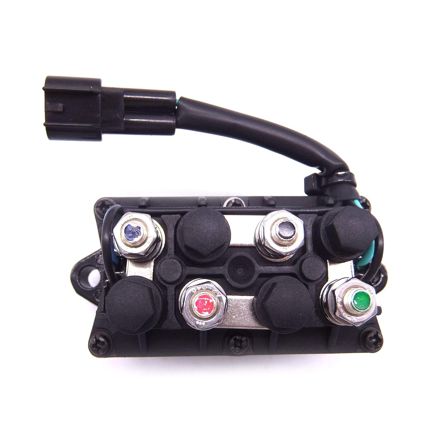Outboard Engine 61A-81950-01 00 Power Trim Tilt Relay/Solenoid Assy for Yamaha F25HP 40HP 50HP 60HP 75HP 90HP 150HP 225HP 250HP PPT, 3 Pins, Silver Contacts