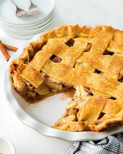 Miniatura 5 de Mini moldes de cerámica para tartas, moldes pequeños individuales de 6.5 pulgadas, moldes para tartas de 12 onzas para hornear pasteles de pollo,