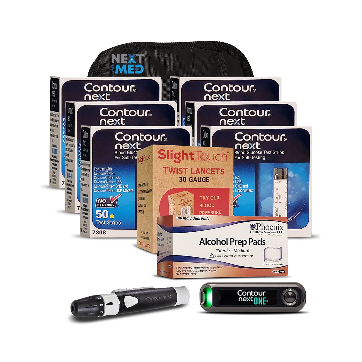 Buy NextLevelMed es Testing Kit, Includes 300 Strips, 100 Lancets