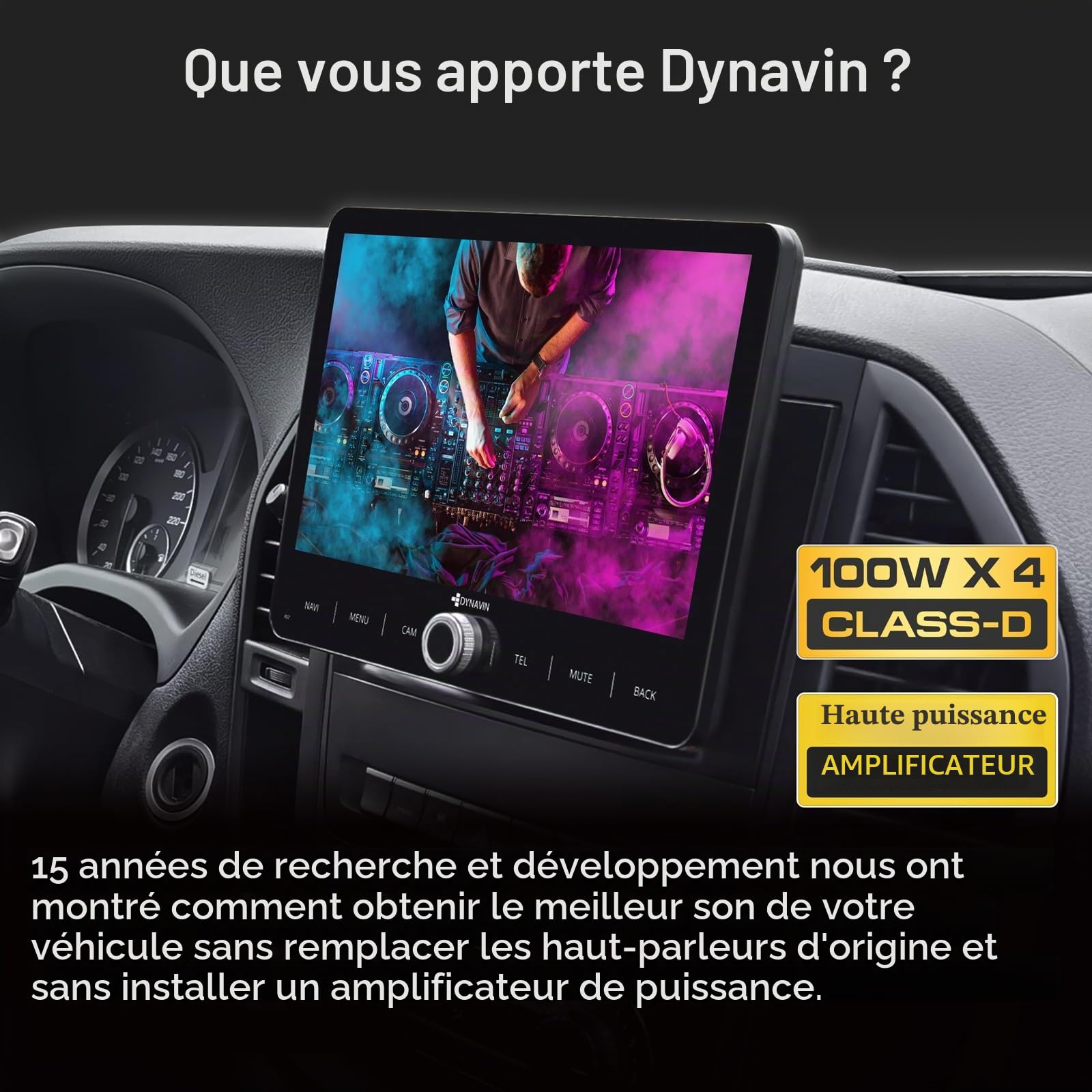 DYNAVIN Android Autoradio GPS pour Mercedes Sprinter Vito Viano Classe A, 10,1 Pouces Radio avec Wireless CarPlay et Android Auto | Head-up Display | Dab+ Radio: D9-MB10V Premium Flex