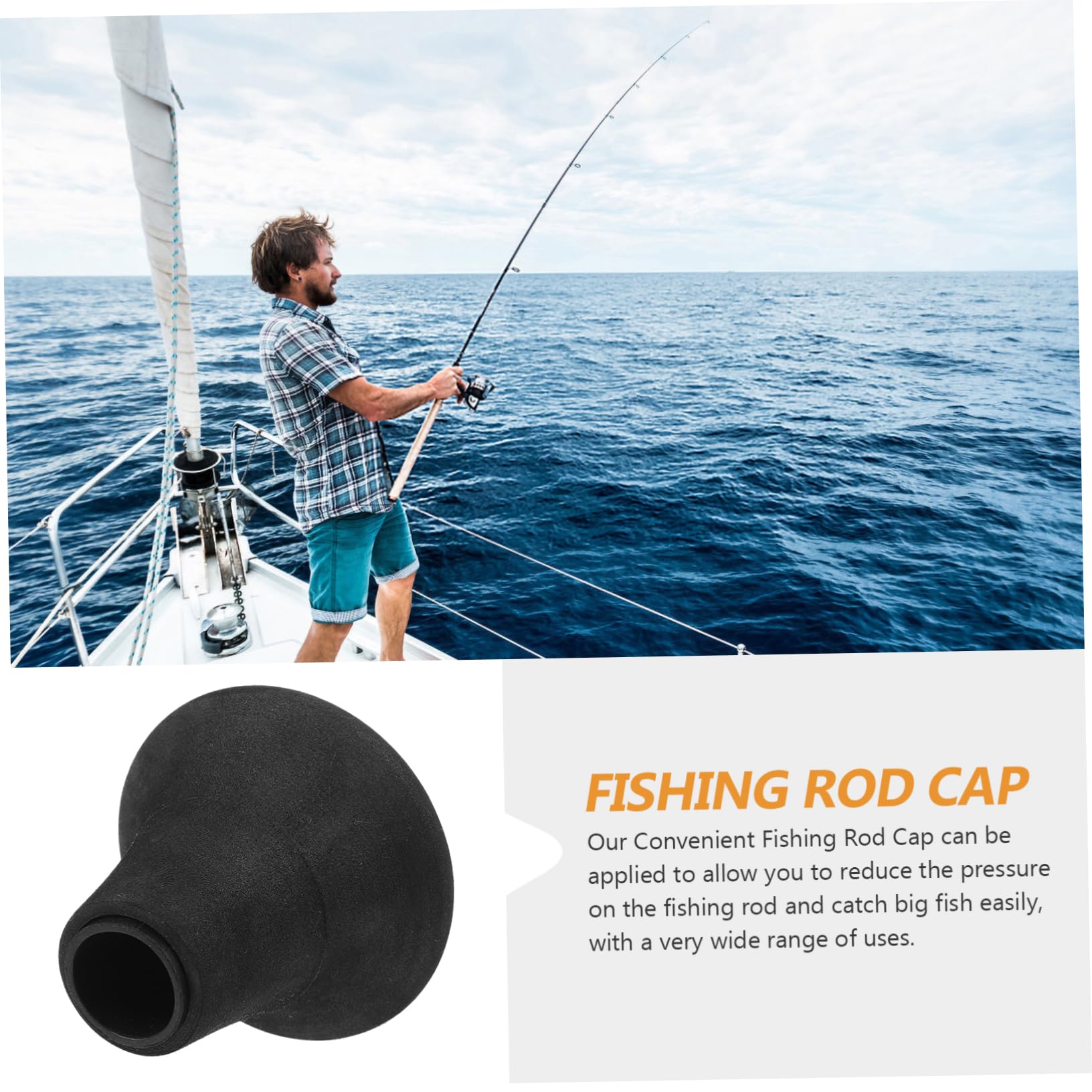 Soporte para Caña De Pescar Esférico Grande, Cojín Culata, Material Eva Resistente, Cinturón Lumbar Cómodo, Accesorios para Pesca Barco y Alta Mar
