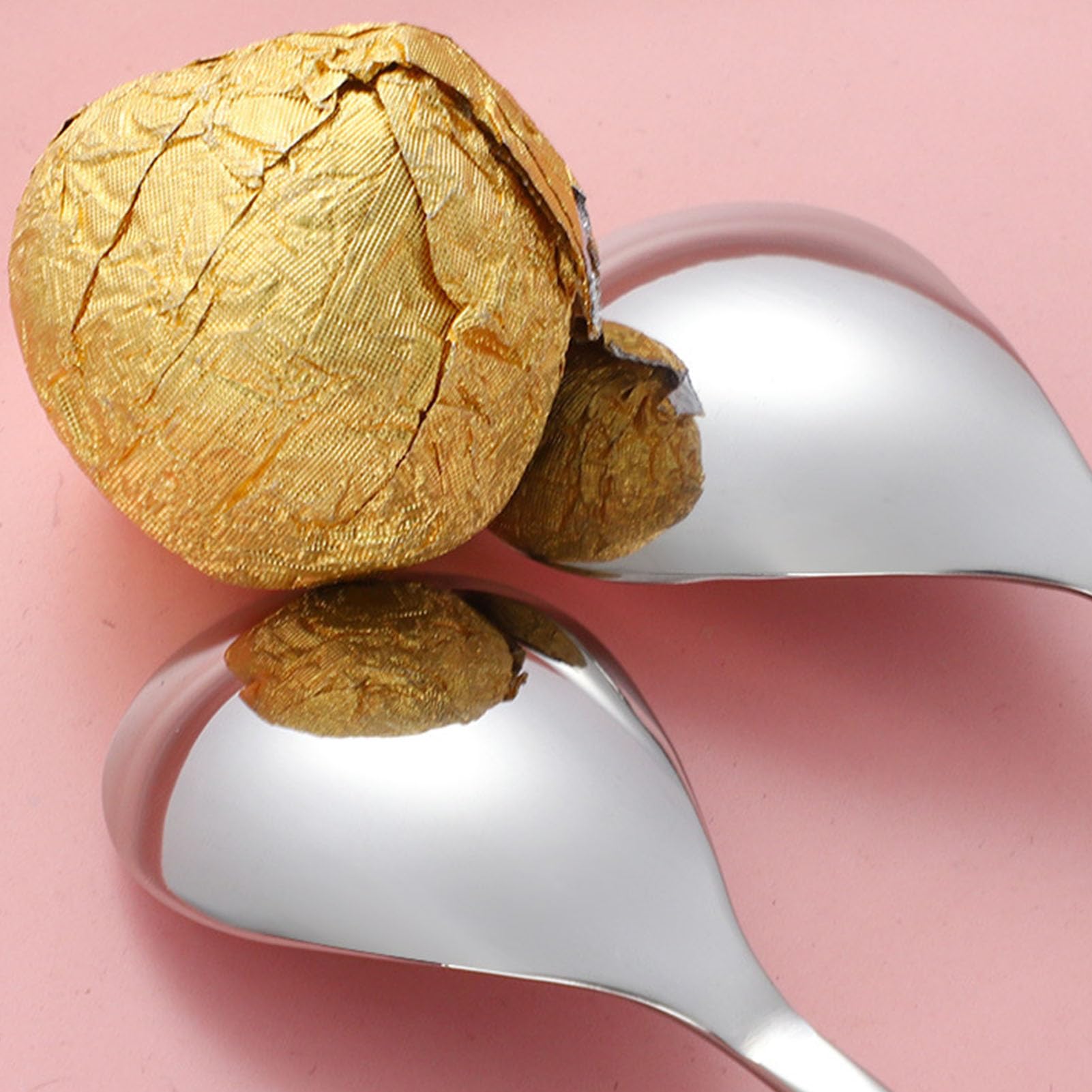 Cocoarm Cucchiaini da caffè Lunghi, Set da 5 Cucchiai da Dessert in Acciaio Inossidabile con Design Floreale Lucidato a Specchio, Manico Lungo da 7,76 Pollici per caffè, tè, Coppe Gelato, (SILVER)