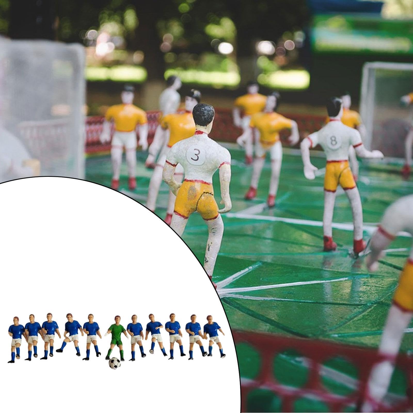Amazon.co.jp: rockible 11個ミニサッカー選手フィギュアジオラマ