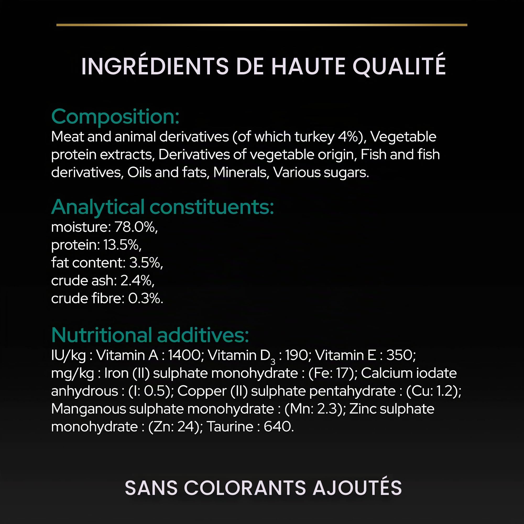 Purina Pro Plan Sterilised 7+, pâtée en Sauce pour Chat Senior Dinde, 4x85 g