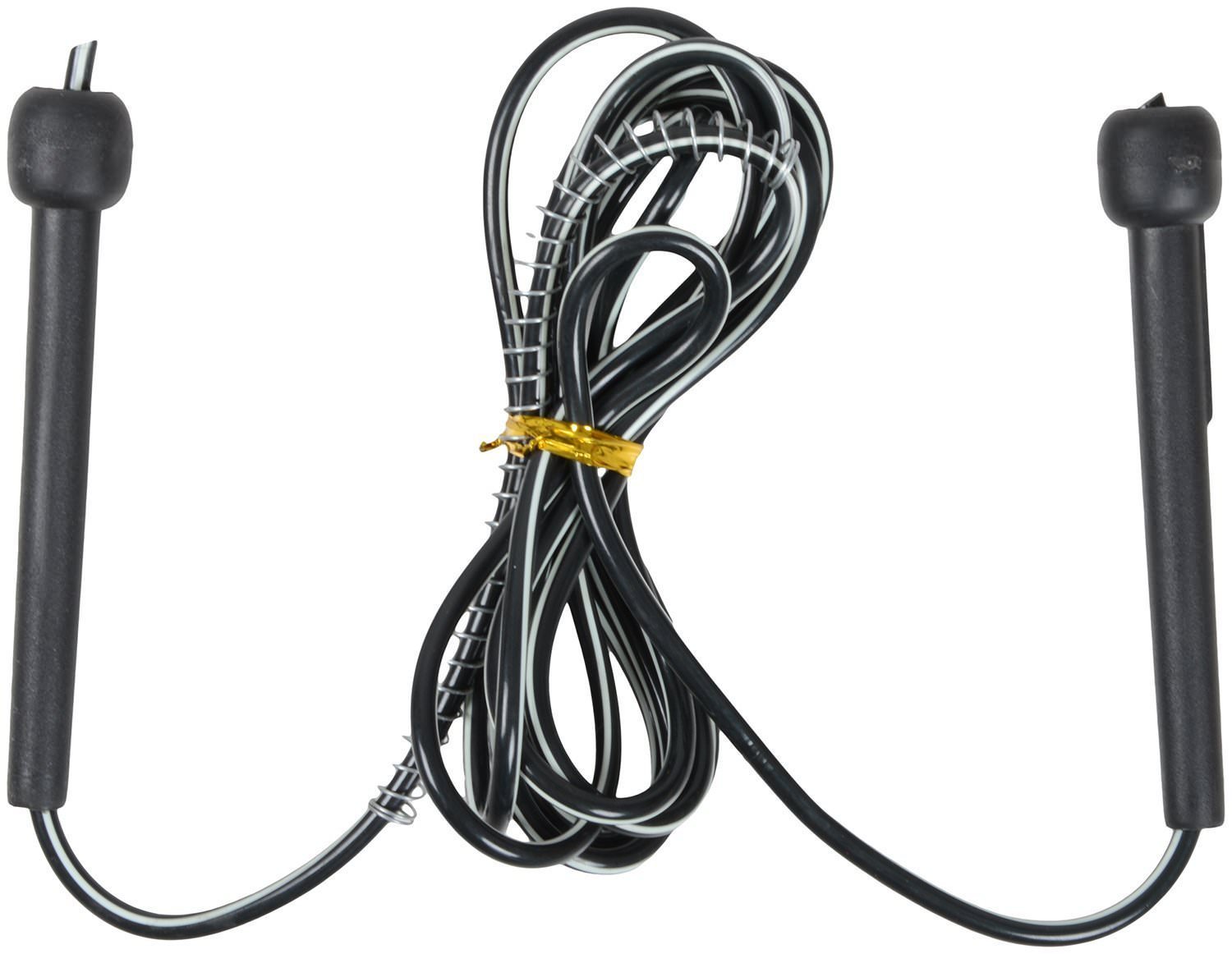 Lauris Skipping Rope for Men Gym Girls Exercise Women Weight Loss | Color Black Model Pencil | PVC Rope 5 mm Diameter and Length 9 Feet