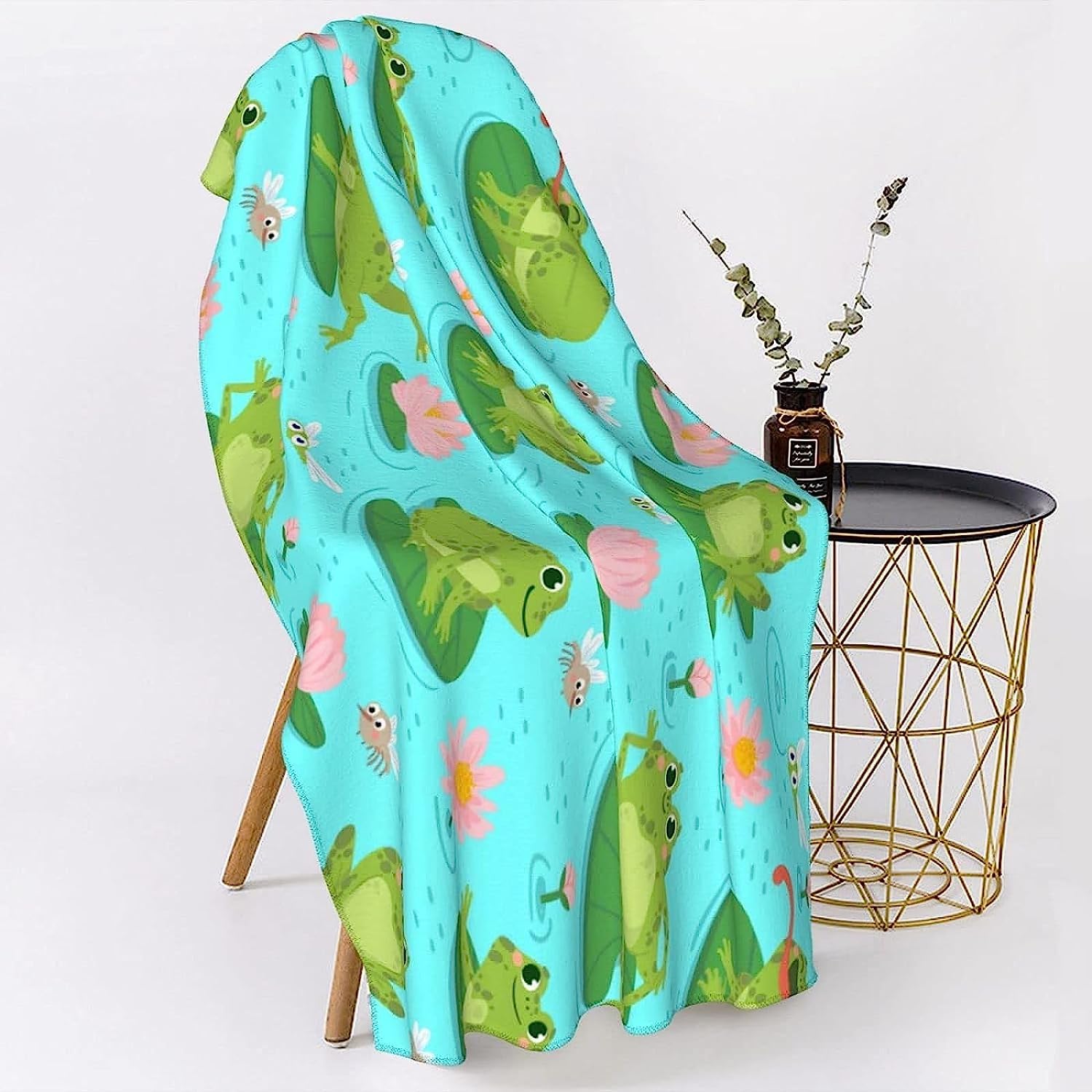 Serviette De Plage 3D, Séchage Rapide Microfibre Serviette De Bain, Grenouille Animale Serviettes De Plage XXL 200 X 200 Cm, Voyages, Camping, Vacances, Femme Homme Enfant Drap De Plage -3M0Z