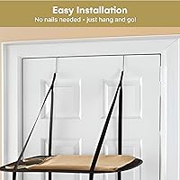 Vista 5 de Greenco, juego de estantes de secado para colocar en la puerta, 3 niveles