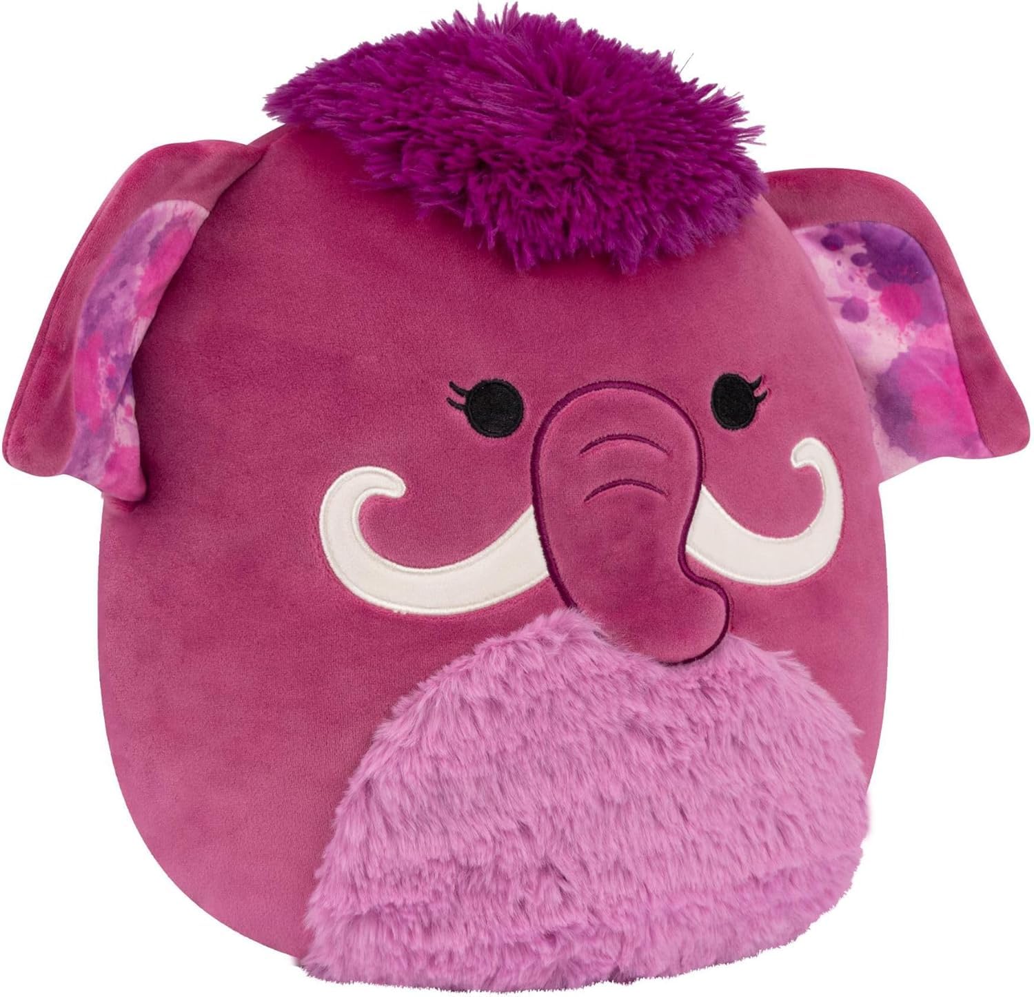 Squishmallows Original 12-Inch Magdalena the Megenta Woolly Mammoth Medium-Sized Ultrasoft Plush