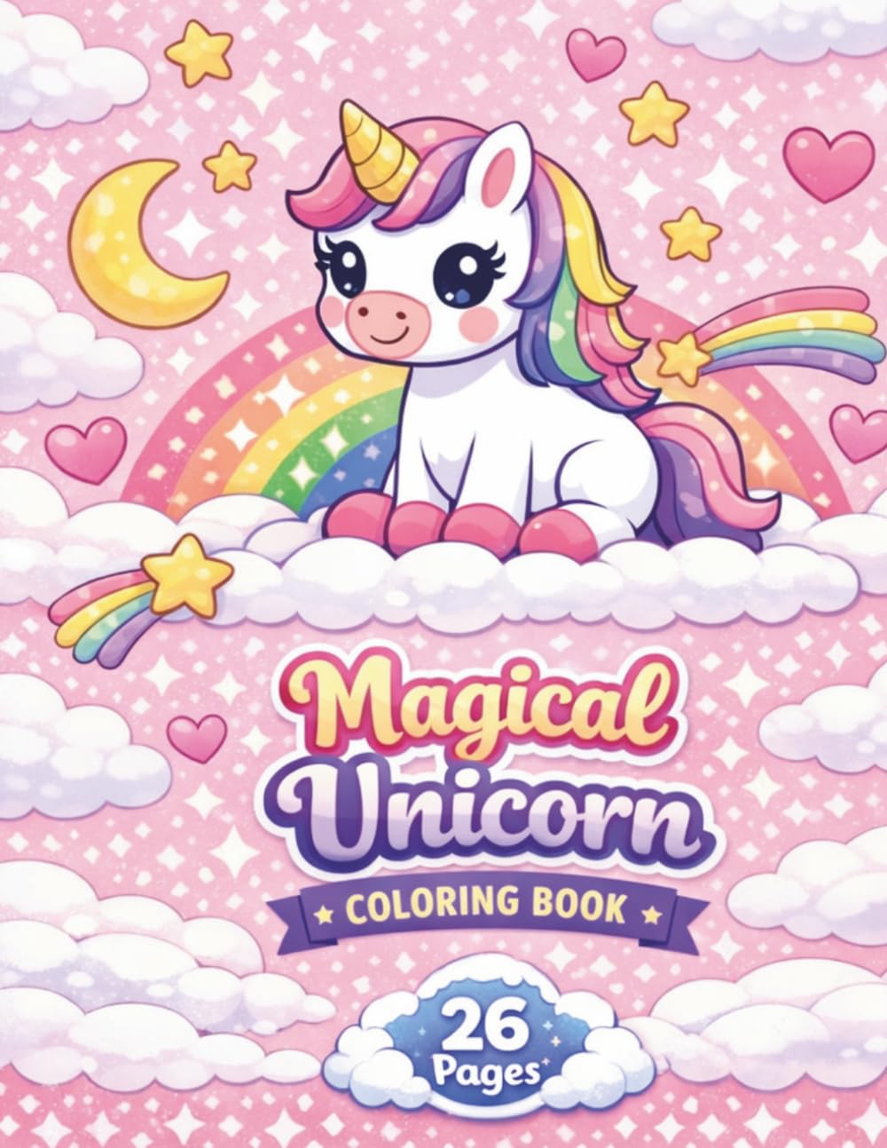 Magical Unicorn Coloring Book (Unicorn Activity Books for Kids Ages 4-8 – Coloring, Puzzles, Mazes, Dot-to-Dot & Fun Learning Games)