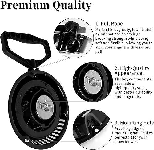Miniatura 4 de 951-14151 - Conjunto de arranque de retroceso compatible con MTD 751-14151 751-10658 951-10658, Troy Bilt Storm 2410 2420 2620 2690 2690XP 5024,