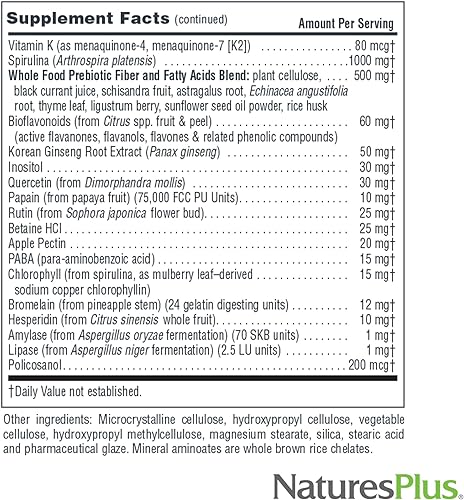 Miniatura 5 de Natures Plus Source of Life - Tabletas sin hierro, 90 tabletas vegetarianas, suplemento multivitamínico y mineral, refuerzo de energía e inmunidad,