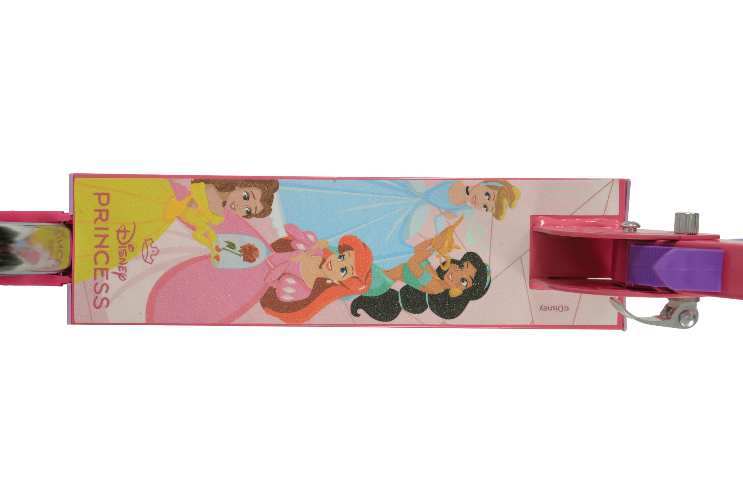Disney Princess - Patinete Infantil para niñas y niños, Plegable, para niños y niñas, Patinete Iluminado Ajustable, Ruedas iluminadas, 58 x 30 x 80 cm