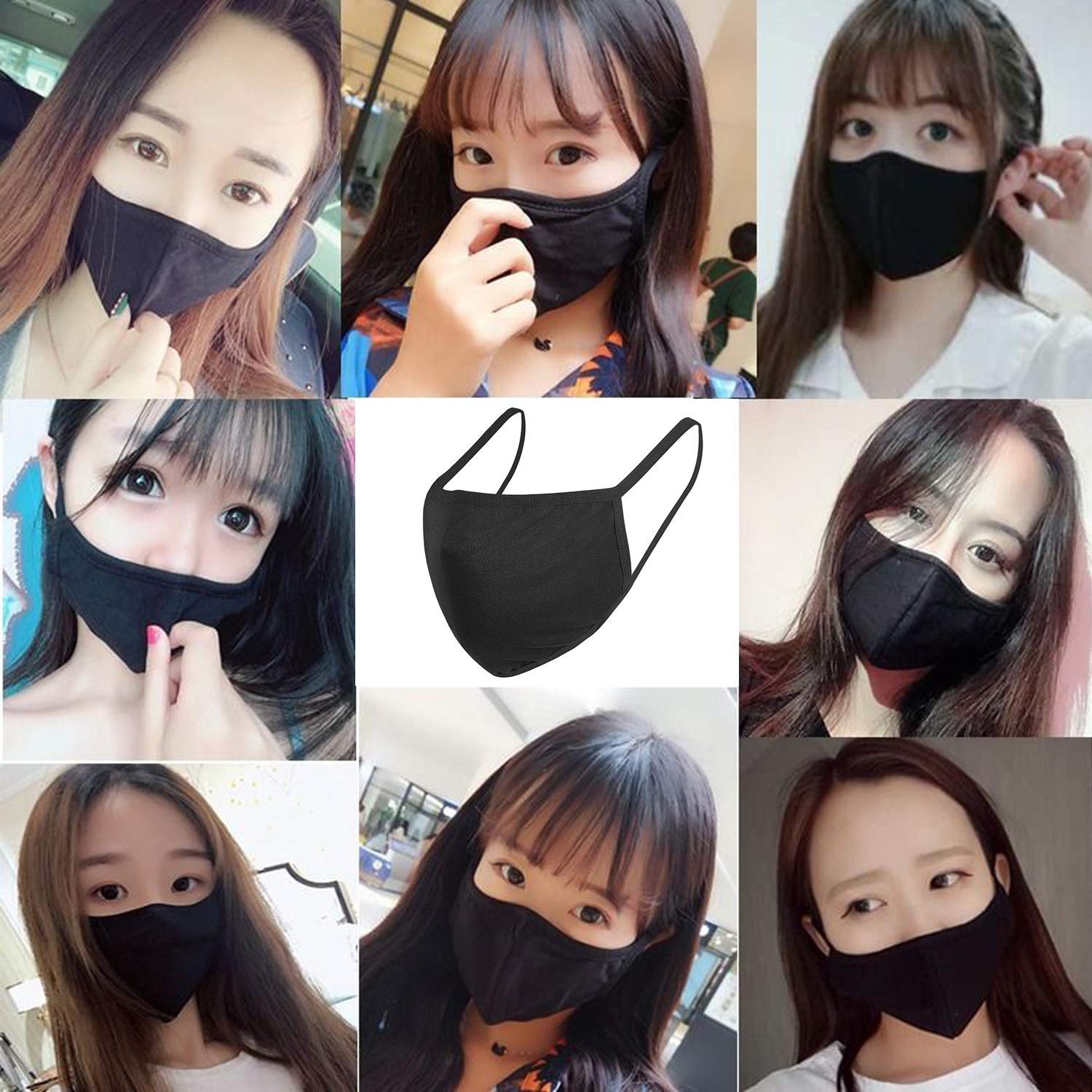 3 PCS Unisex Covering with Comfortable Earloop Individually Washable