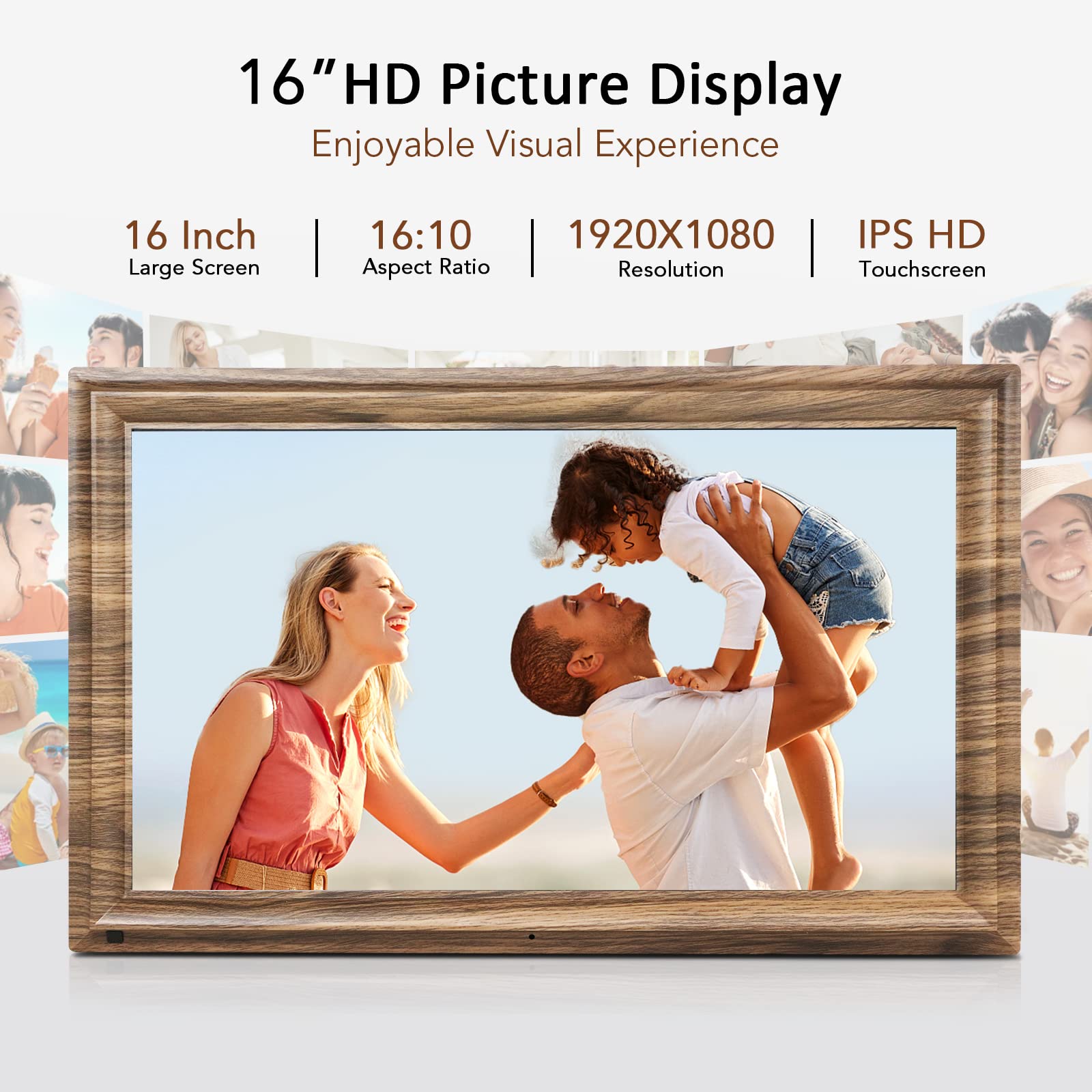 【新品未使用】Digital Photo Frame Amazon.com : Forc 10.1 Inch Smart WiFi Digital Photo Frame