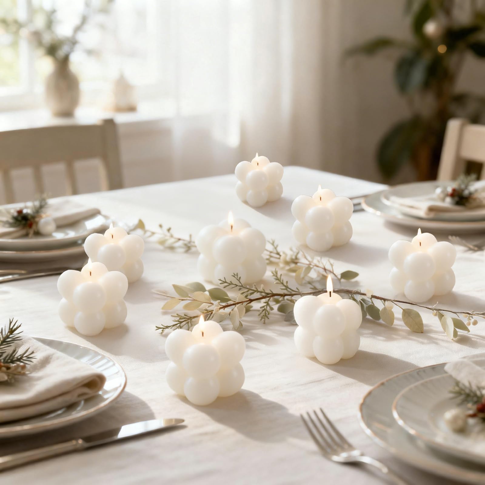 100 velas pequeñas de cera de soja de vainilla con burbujas a granel, mini velas de soja hechas a mano para recuerdos de boda, regalos de despedida de soltera, recuerdos de fiesta y recuerdos
