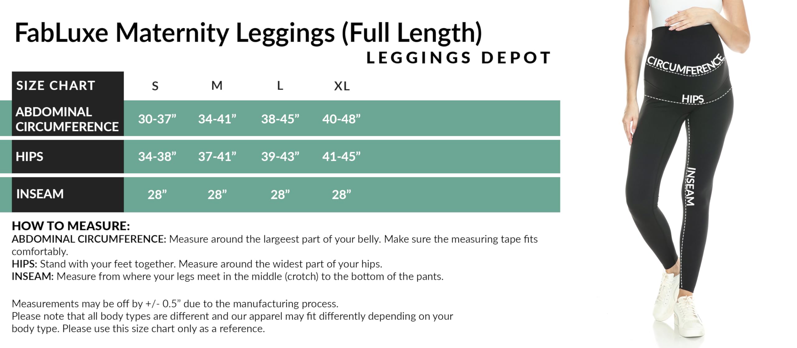 Leggings Depot Fabluxe Workout Maternity Leggings de Maternidad para Ropa Deportiva para Mujer