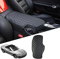 Vista 1 de Almohadilla de consola central de automóvil para Chevrolet Corvette C6 2005-2013, funda de reposabrazos de automóvil, cojín de cuero, impermeable