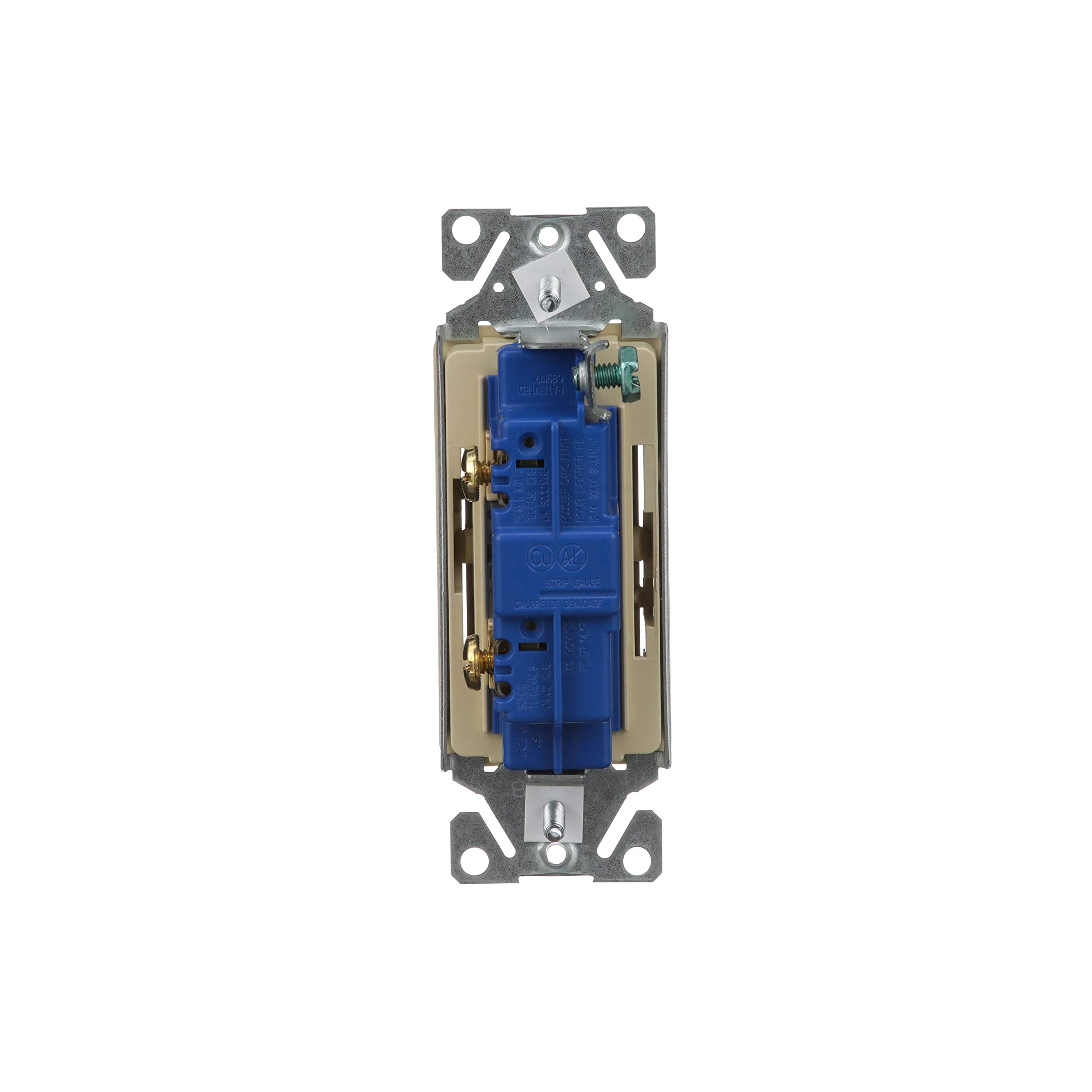 Eaton 7501V-BOX 15-Amp 120V Single-Pole Decorator, Ivory