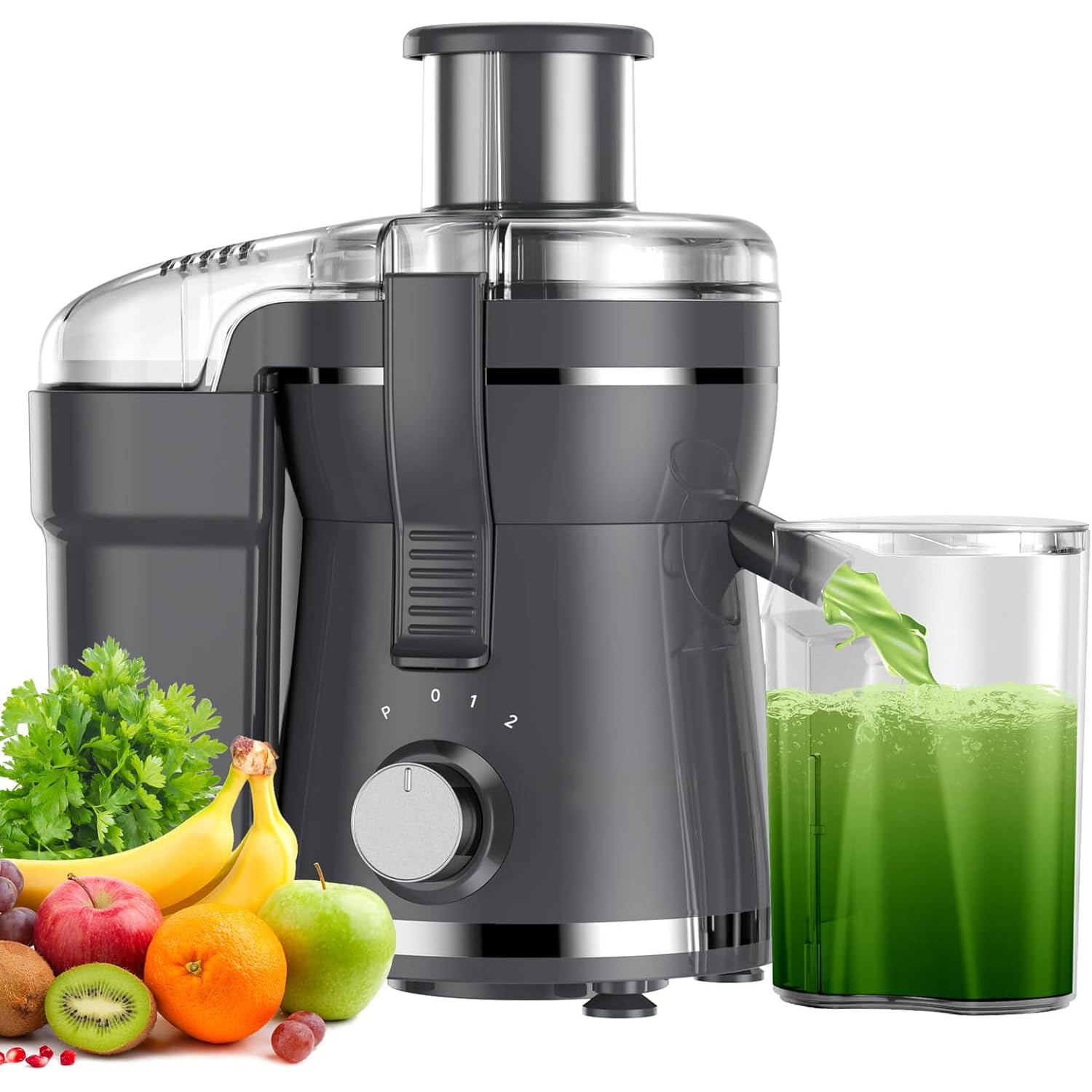 Juicer Machine 500W Centrifugal Juicer Extractor 304 Stainless Steel Grinding Net