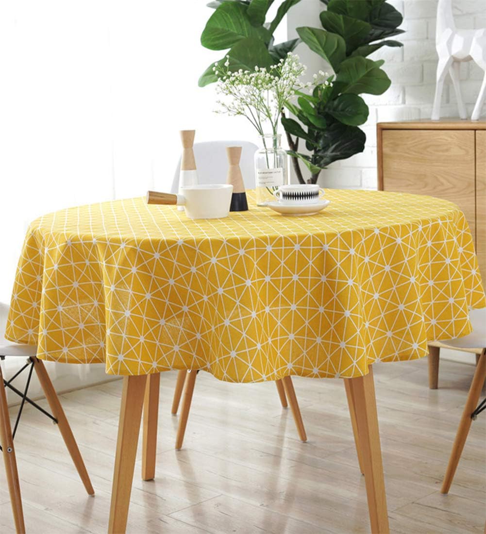 Meiosuns Table Cloth, Rectangular Tablecloth, Cotton Linen, Simple Twill Tablecloth - Image 4