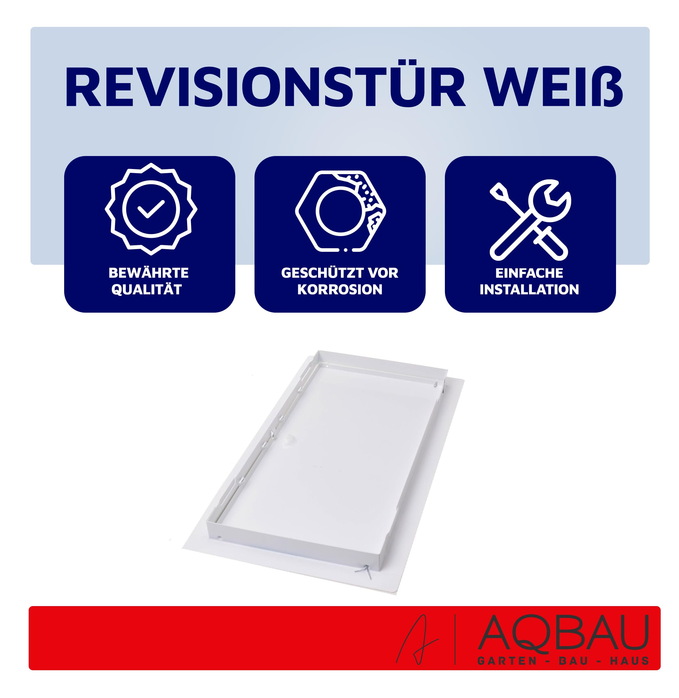 Sportello Di Ispezione 25x25cm Bianco - Per Vasca Da Bagno, Con Chiusura A 4 Bordi E Chiave - Foto 7