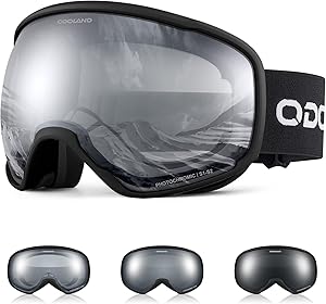 Odoland Photochromic Ski Goggles