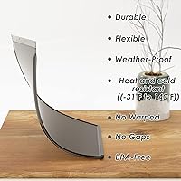 Vista 4 de Solapas de repuesto extra grandes para puerta de perro con tornillos, compatibles con puertas de perro PetSafe Freedom PAC 11-11040, miden 13 1/8” x