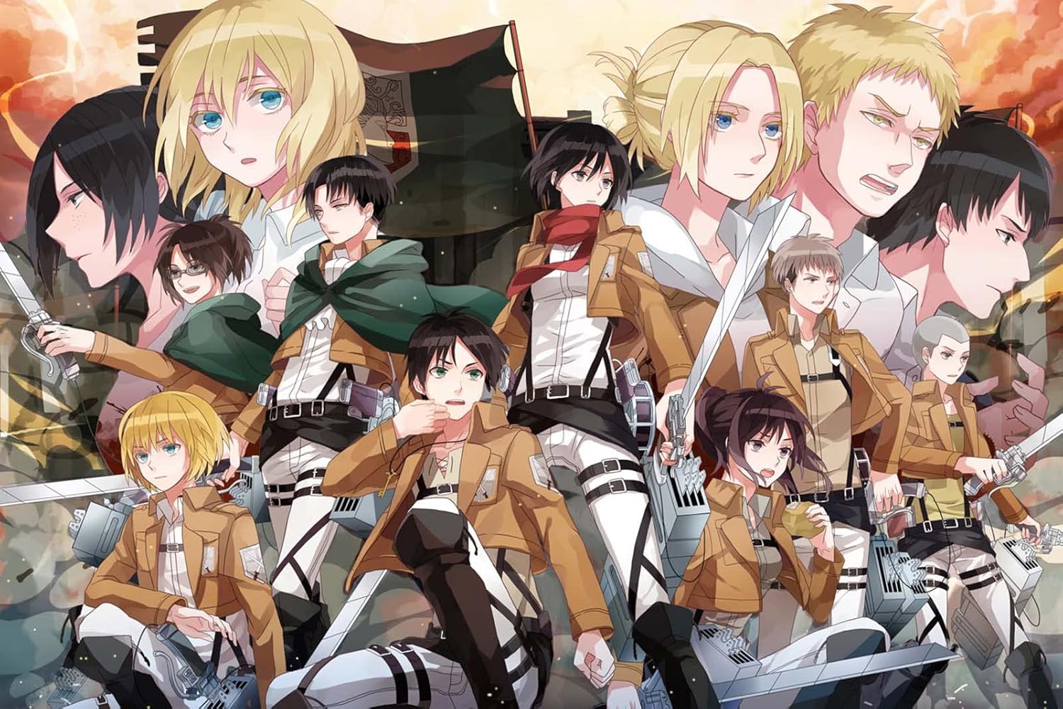 進撃の巨人ポスター壁画hdウォールアートリビングルームの装飾現代アートキャンバス印刷 進撃の巨人ポスター壁画hdウォールアートリビングルームの装飾現代アートキャンバス印刷