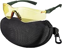 Vista 17 de xaegistac Gafas de tiro antivaho, protección ocular para el campo de tiro, lentes de seguridad ajustables con estuche rígido con cremallera