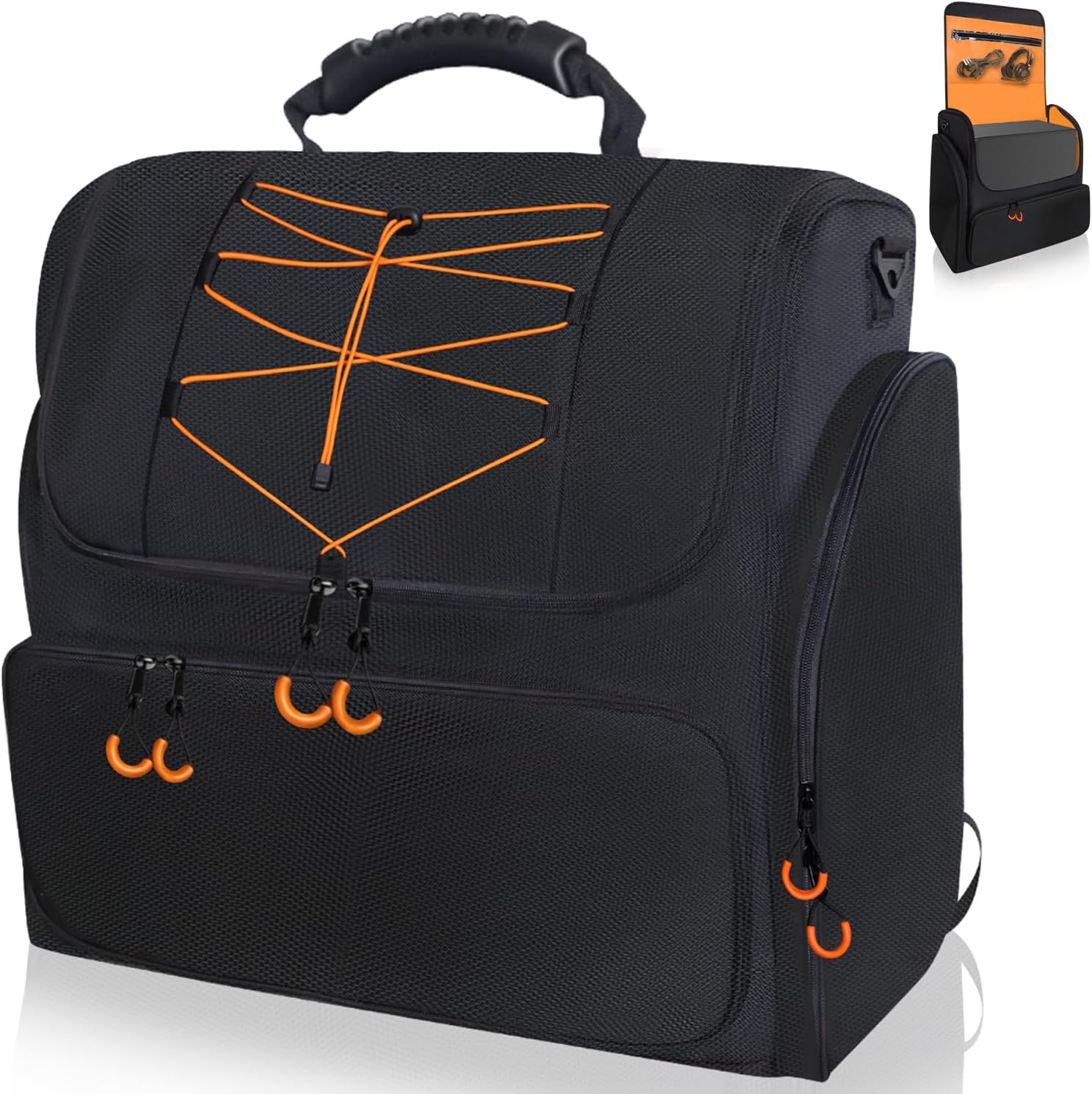 Computer Desktop Mid Tower PC Carrying Case,PC Travel Case Padded Carrying Bag Backpack for ATX/M-ATX Mid-Tower, Portable PC Carrying Bag for PC Chassis, Keyboard, Cables, Mouse and Accessories