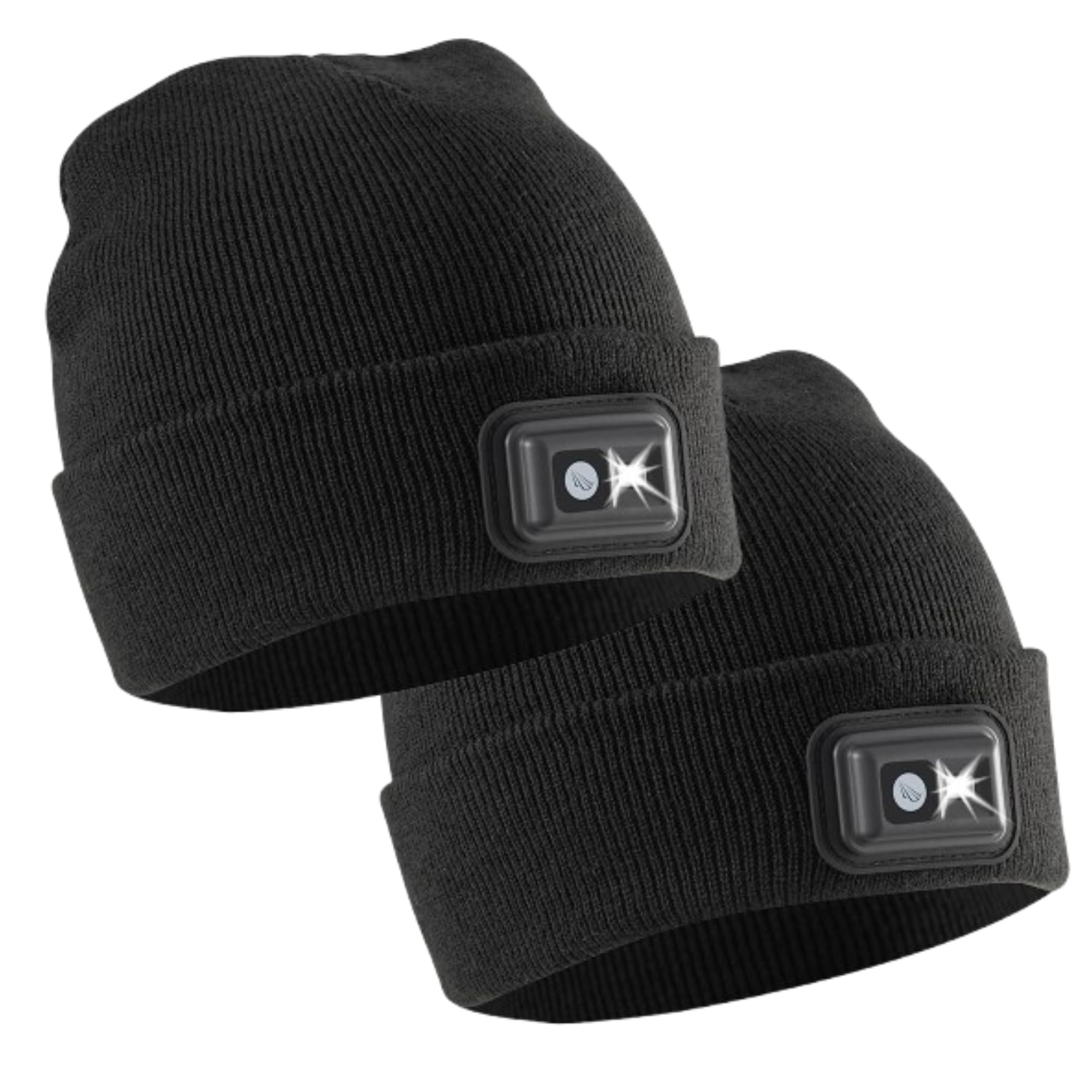 POWERCAP LED Hat Light 150 Lumens Rechargeable Fleece Beanie with Bright Built-in Headlamp Waterproof LED Warm One Size Cap