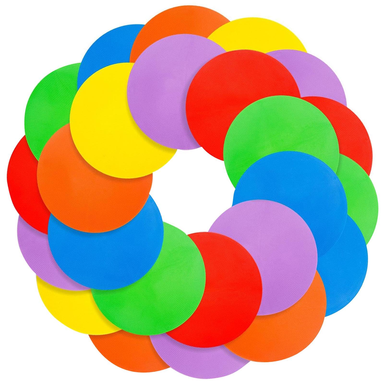 30Pcs Floor Spot Markers Round Flat Disc Markers for Games Sports Activities| Sports Equipment | Outdoor Sports Gear | Exercise Gear-image-12
