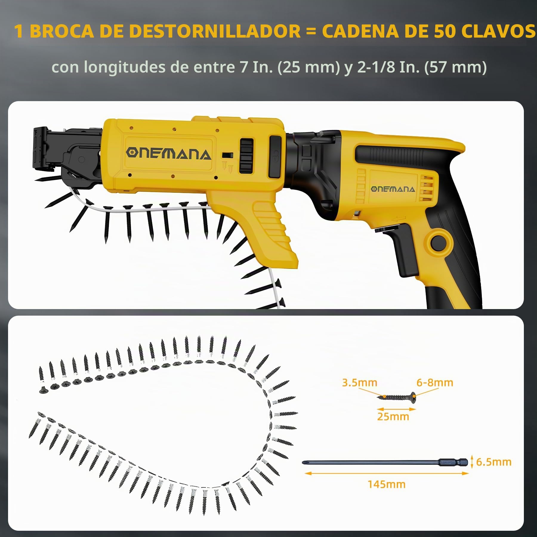 Mecanismo de herramienta de giro rápido, pistolas de tornillo para paneles de yeso, accesorio de cargador intercalado para DEWALT DCF630B DCF622B DCF6202 DCF6201