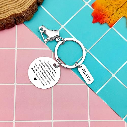 Miniatura 4 de Heigebi Roller Skate Keychain Athletic Keychain Roller Skate Gifts Keyring Skate Lover Gift