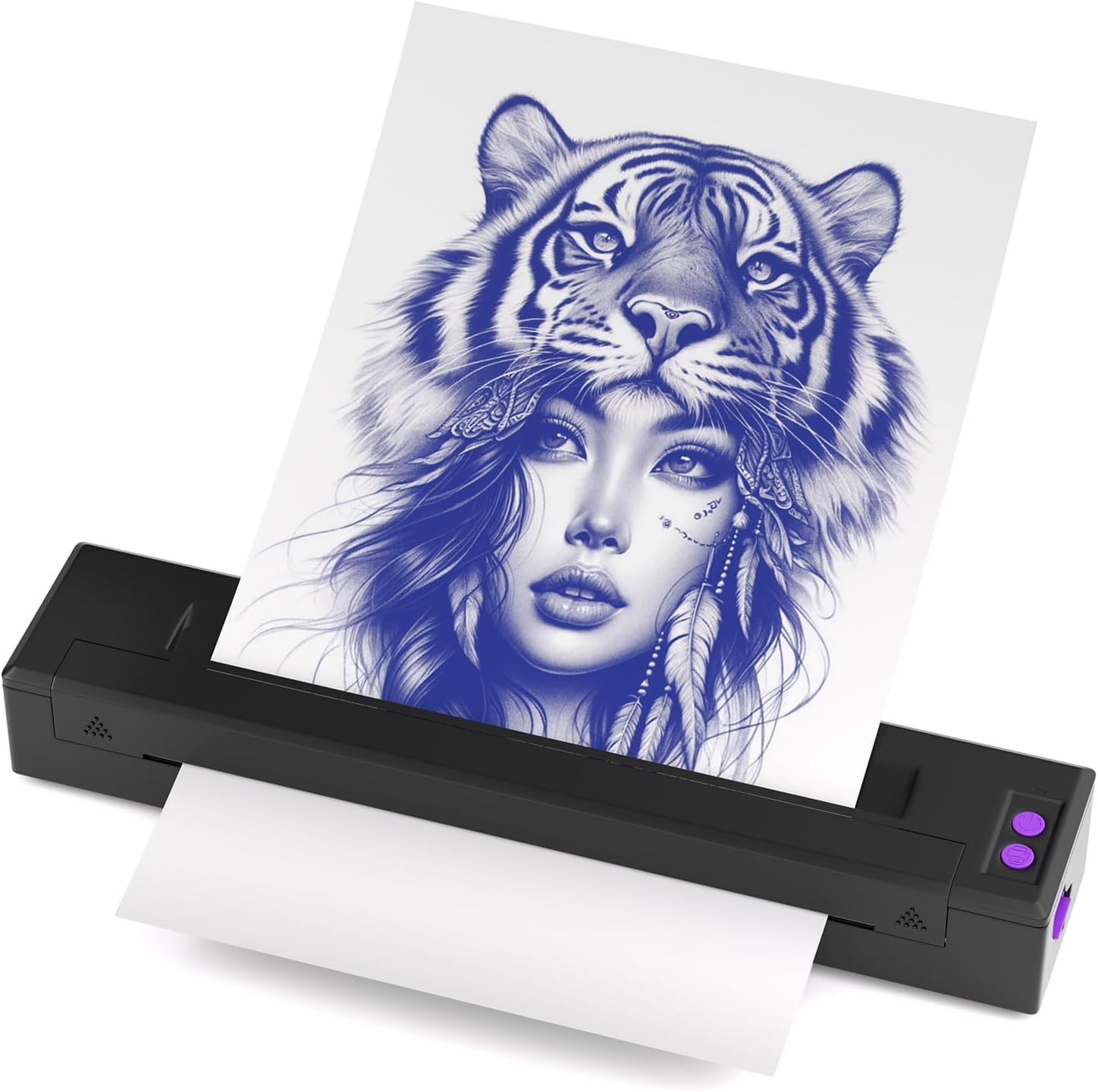 2026 Newly Upgraded Wireless Tattoo Transfer Template Printer, hot Tattoo Machine with 20 Transfer Papers, Tattoo Printer kit for Tattoo Artists and Beginners