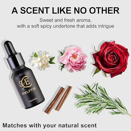 Miniatura 2 de Aceite de perfume de feromonas naturales para mujer, fragancia de rosa dulce y jazmín, de larga duración, sin alcohol, tamaño de viaje de 0.5 onzas