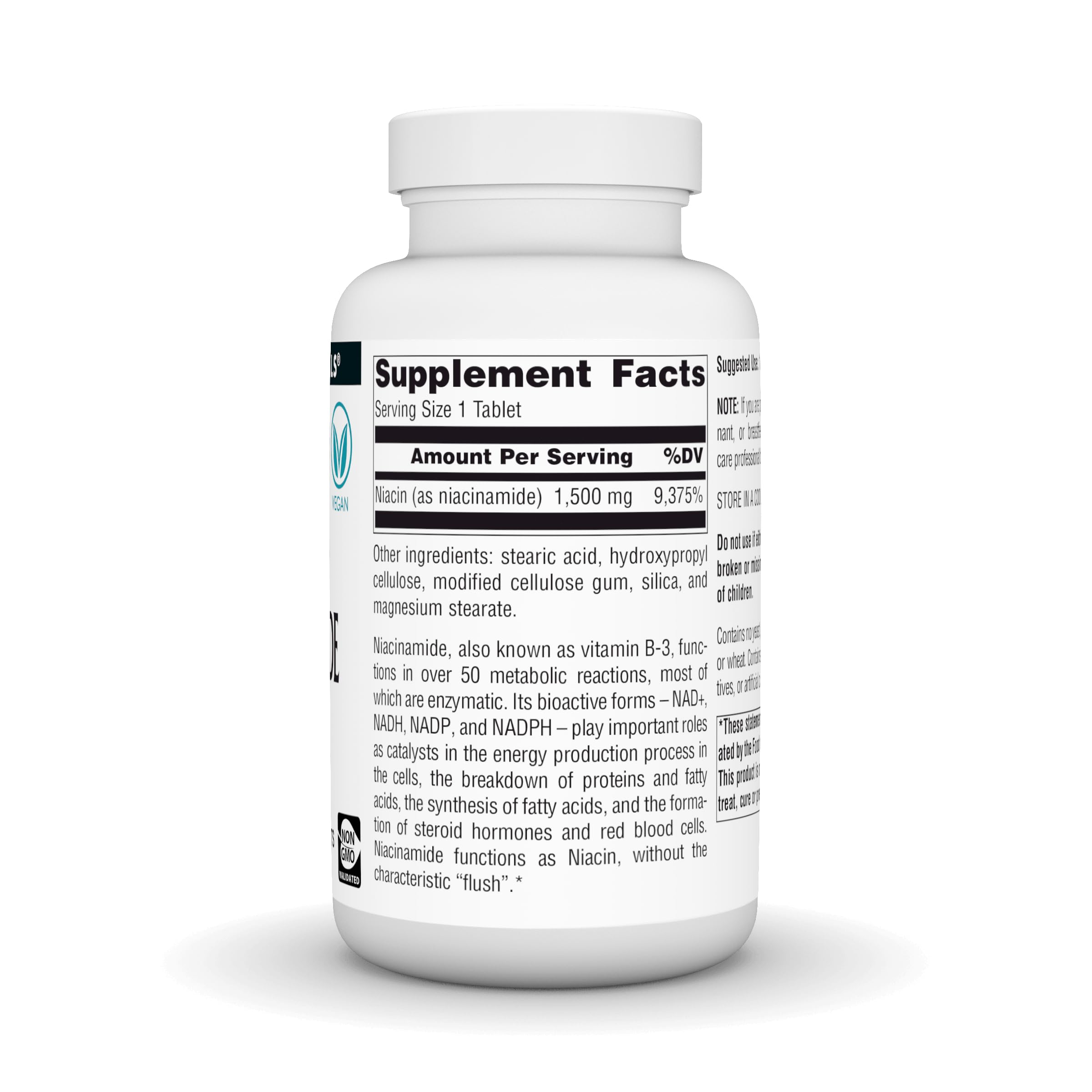 Source Naturals Niacinamide B-3, Vegan Vitamin B-3, 1500 mg - 100 Tablets — Amazon image 3