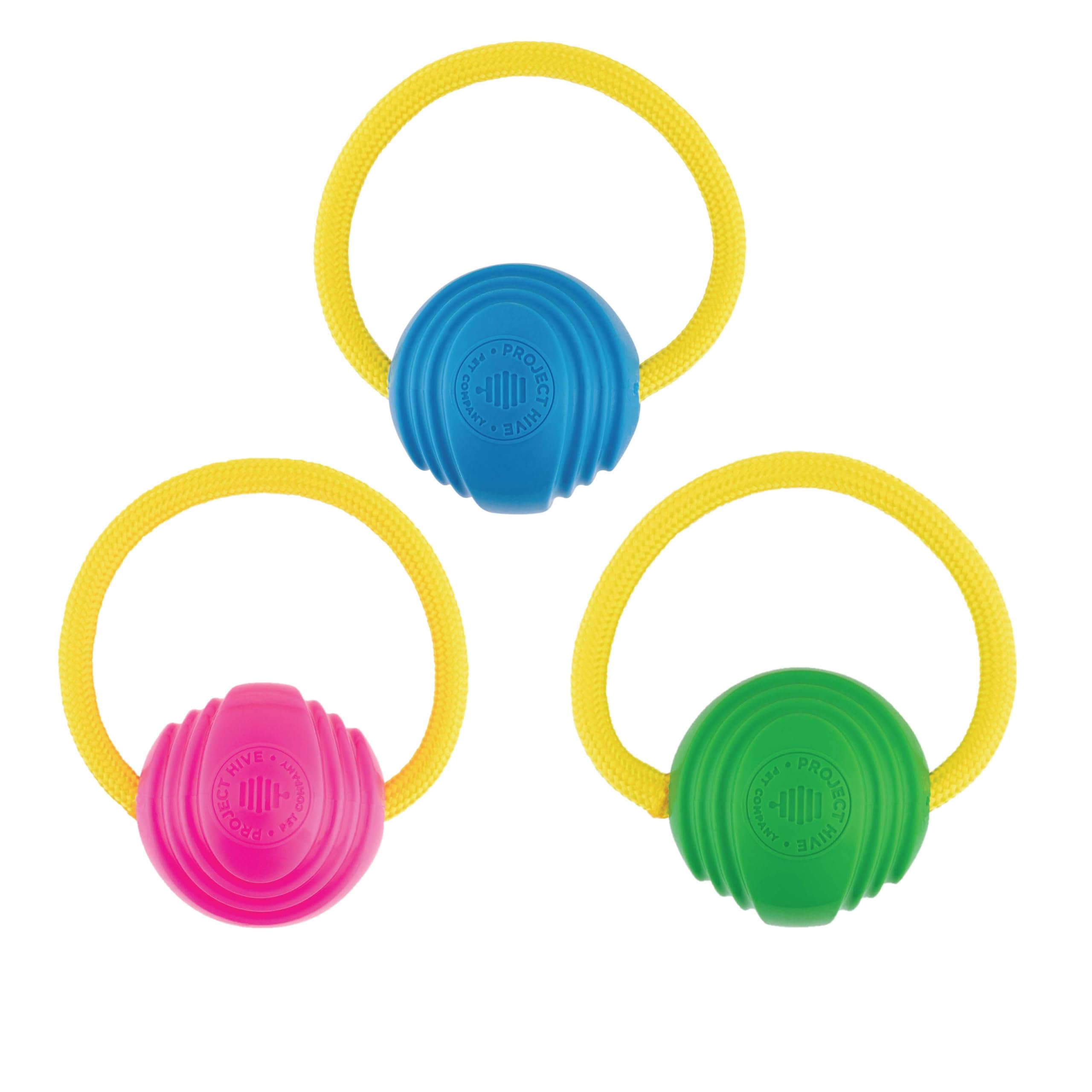 Project Hive Dog Ball Set of 3 Looped Dog Balls Interactive Dog Toys Compatible with Hive Zoomer Dog