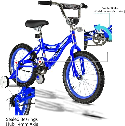 Miniatura 4 de Tracer Bicicleta infantil con ruedas de 16 pulgadas y 20 pulgadas para niños y niñas