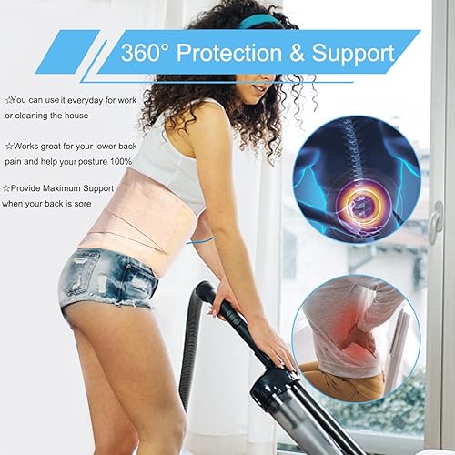 Miniatura 6 de Soporte de espalda para hombres y mujeres, alivio inmediato del dolor de espalda, hernia de disco, ciática, escoliosis y mucho más. Diseño de malla