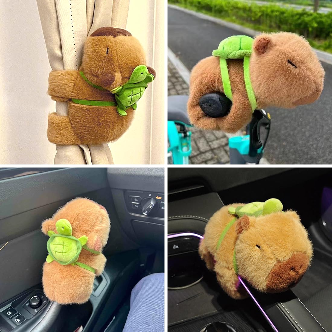 Pulsera Capybara Slap Snap de Peluche con Mochila Tortuga - Regalo Niñas y Niños