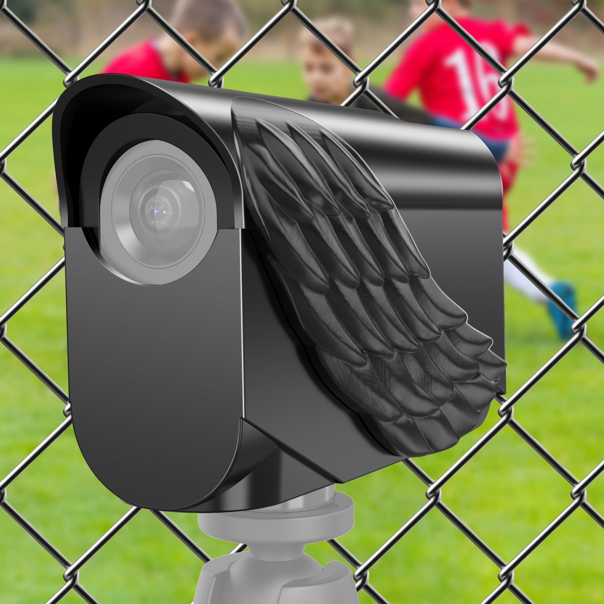 Protective Clam Cover Weatherproof for Mevo Start, Mevo Camera Shade Case with Cold Shoe Interface for Softball, Tennis, Baseball, Net/Chain Link,