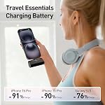 IWALK Chargeur portable pour iPhone 17/16/15, 4500mAh Banque d'électricité USB C, 20W Chargement rapide Mini Pile Pack pour iPhone 15/15 Plus/15 Pro/15 Pro Max/iPad/AirPods/Samsung S22/23 Série/Android - noir