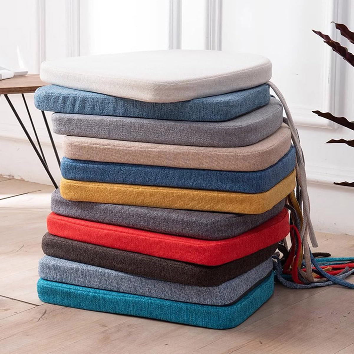 Ergonomiczna poduszka do siedzenia 35 x 38 x 8 cm do domu i kuchni – wszechstronna poduszka do użytku wewnątrz / na zewnątrz, rozmiary, idealna do jadalni i biura