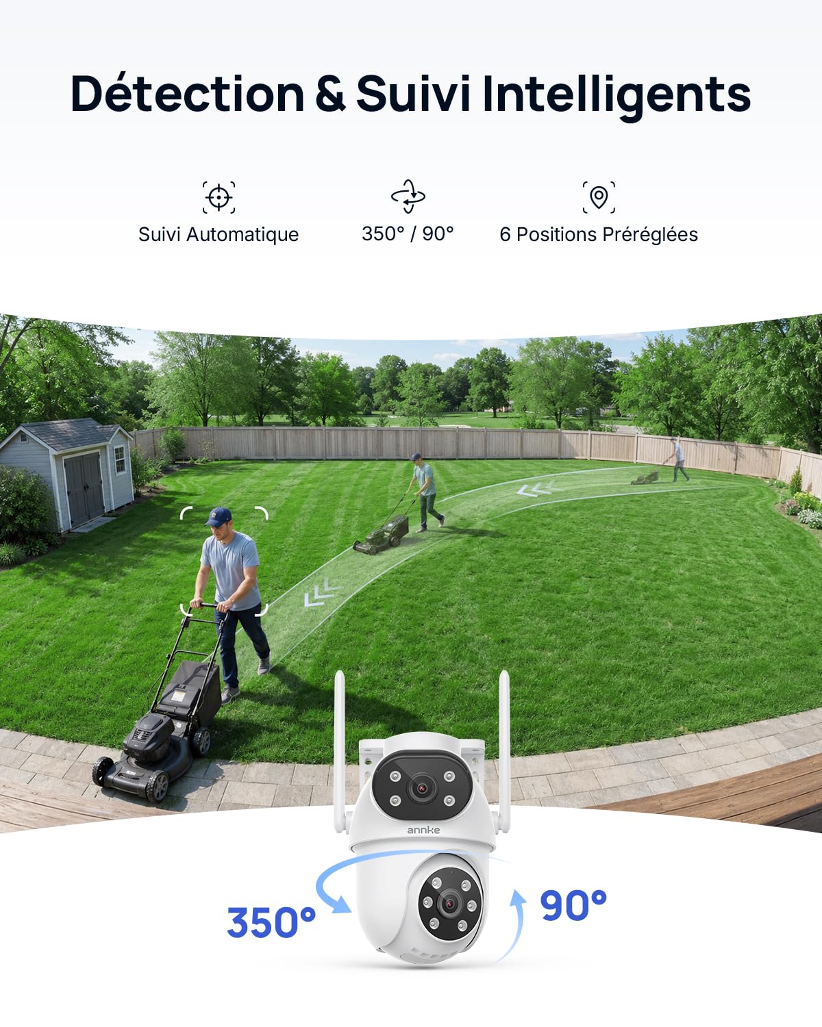 ANNKE 4MP Kit Caméra Surveillance WiFi Extérieure, 10CH 4K NVR et 1TB HDD
