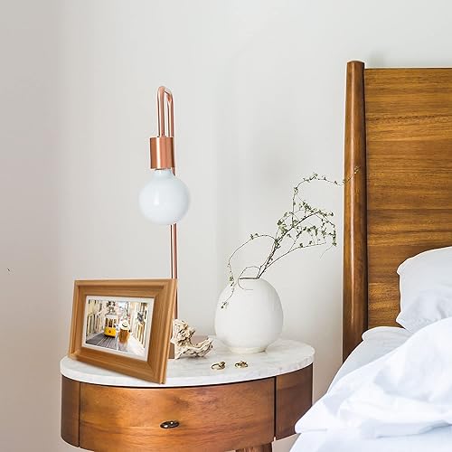 Vista 14 de GraduationMall Marcos de fotos de madera de 4 x 6, vidrio real, marcos de fotos para pared o mesa, juego de 2 Roble