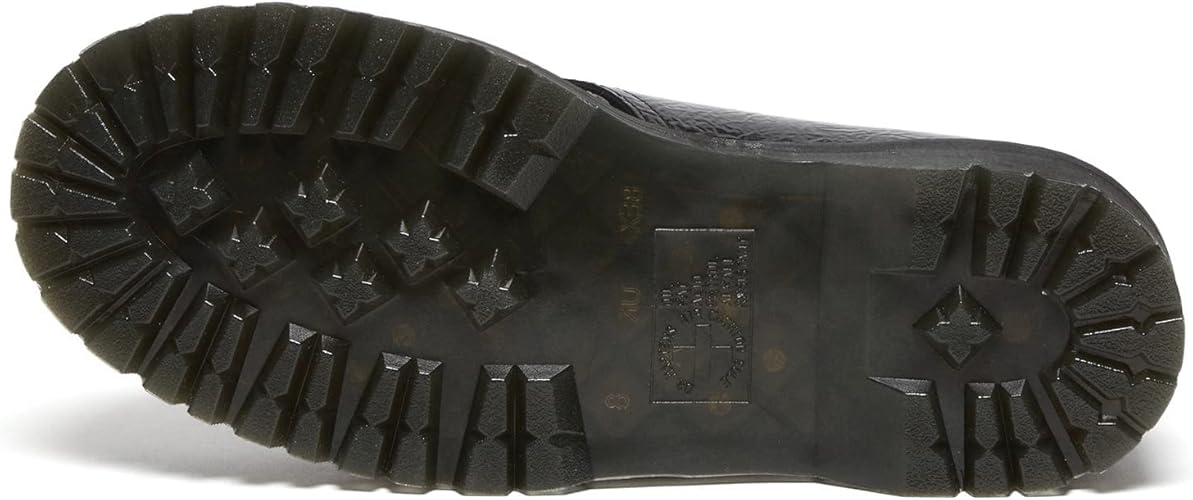 Dr. Martens 1461 Quad TC, Black Distressed Patent, 7 Women/6