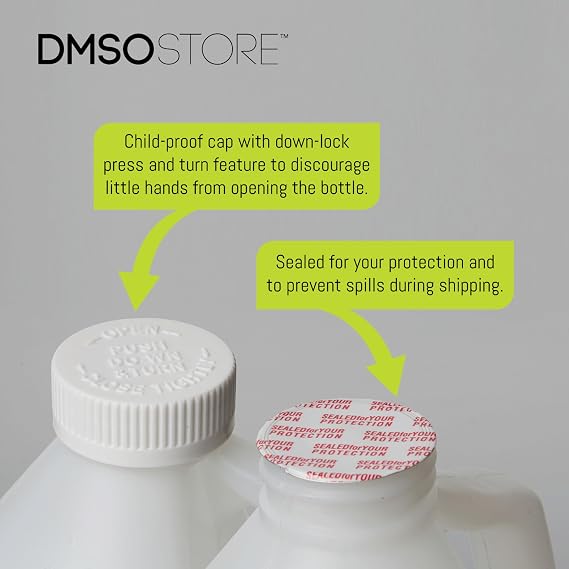 DMSOSTORE DMSO Dimethyl Sulfoxide One Gallon Non-diluted 99.995% Low odor Pure Pharma grade Liquid